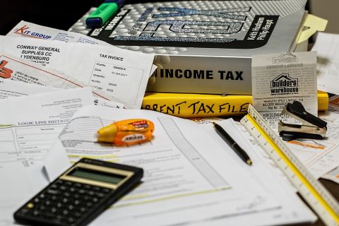 Tax Forms, Calculator, Notebook Tax Forms, Calculator, Notebook